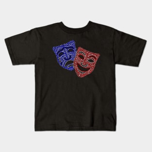 Comedy & Tragedy Masks Kids T-Shirt